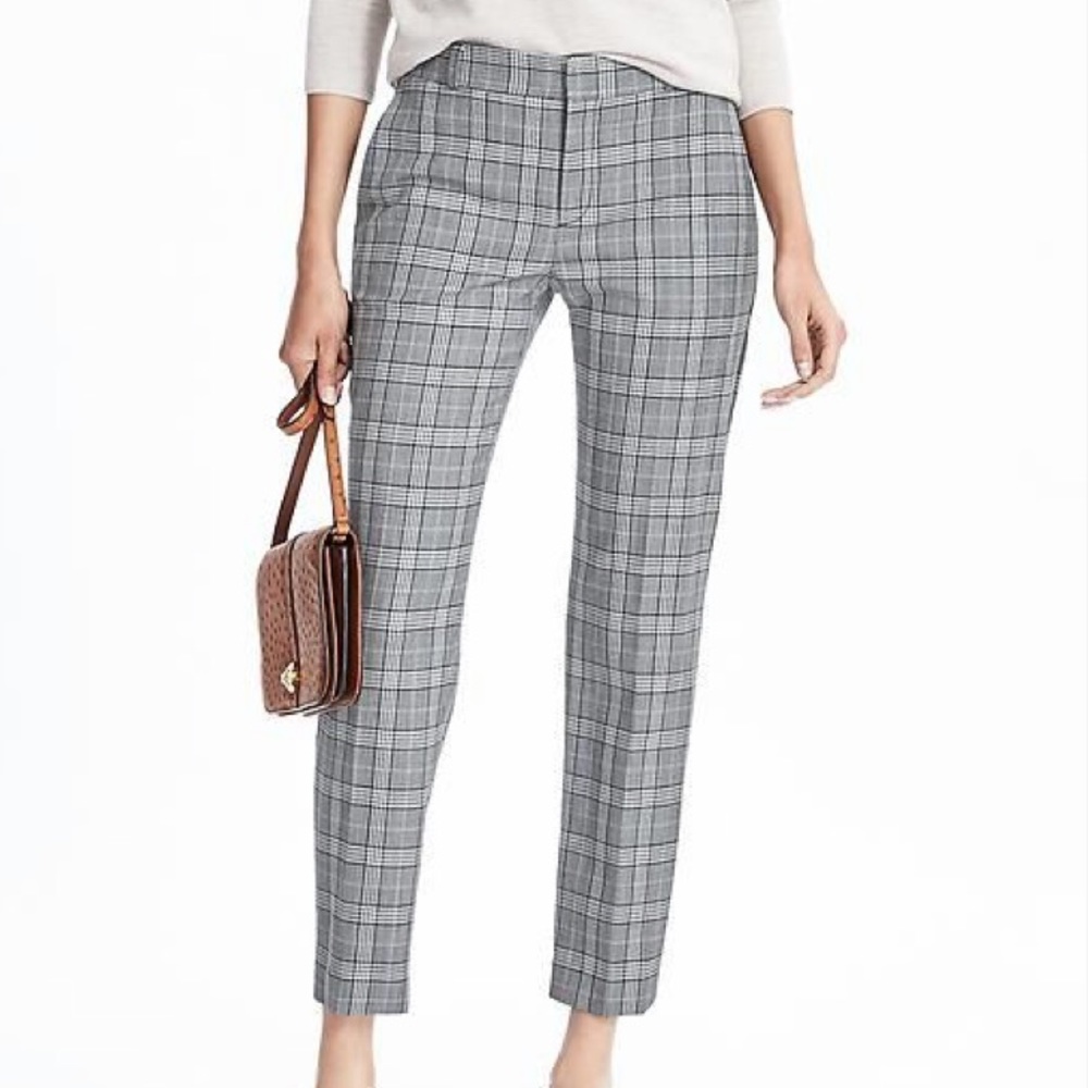Plaid work pants